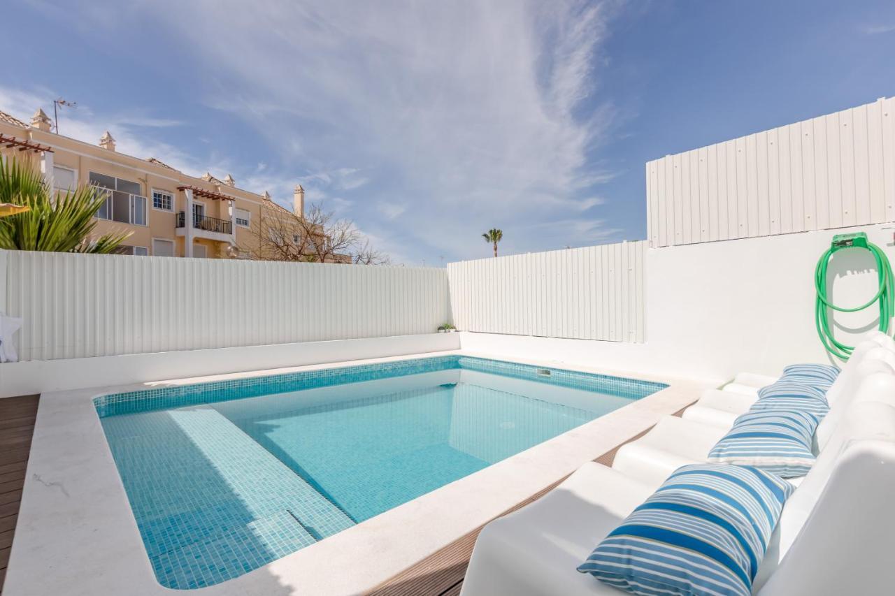 Seascape Villa Private Pool & Rooftop Jacuzzi With Sea View Near Manta Rota Beach Vila Nova de Cacela Exterior photo